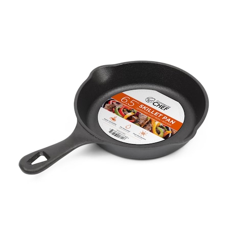 Commercial Chef 6 1/2 Cast Iron Skillet CHFL650